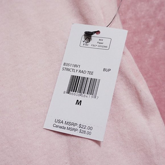 volcom - baby pink logo tee - Picture 3 of 6